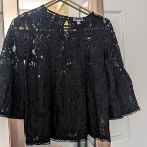 Chelsea28 Black Lace Top Size XS